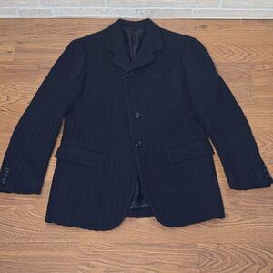 Dolce & Gabbana Wool Knit Blazer Jacket Black | 50 (US 40L)